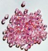 100 4mm Faceted Pink AB Firepolish Beads